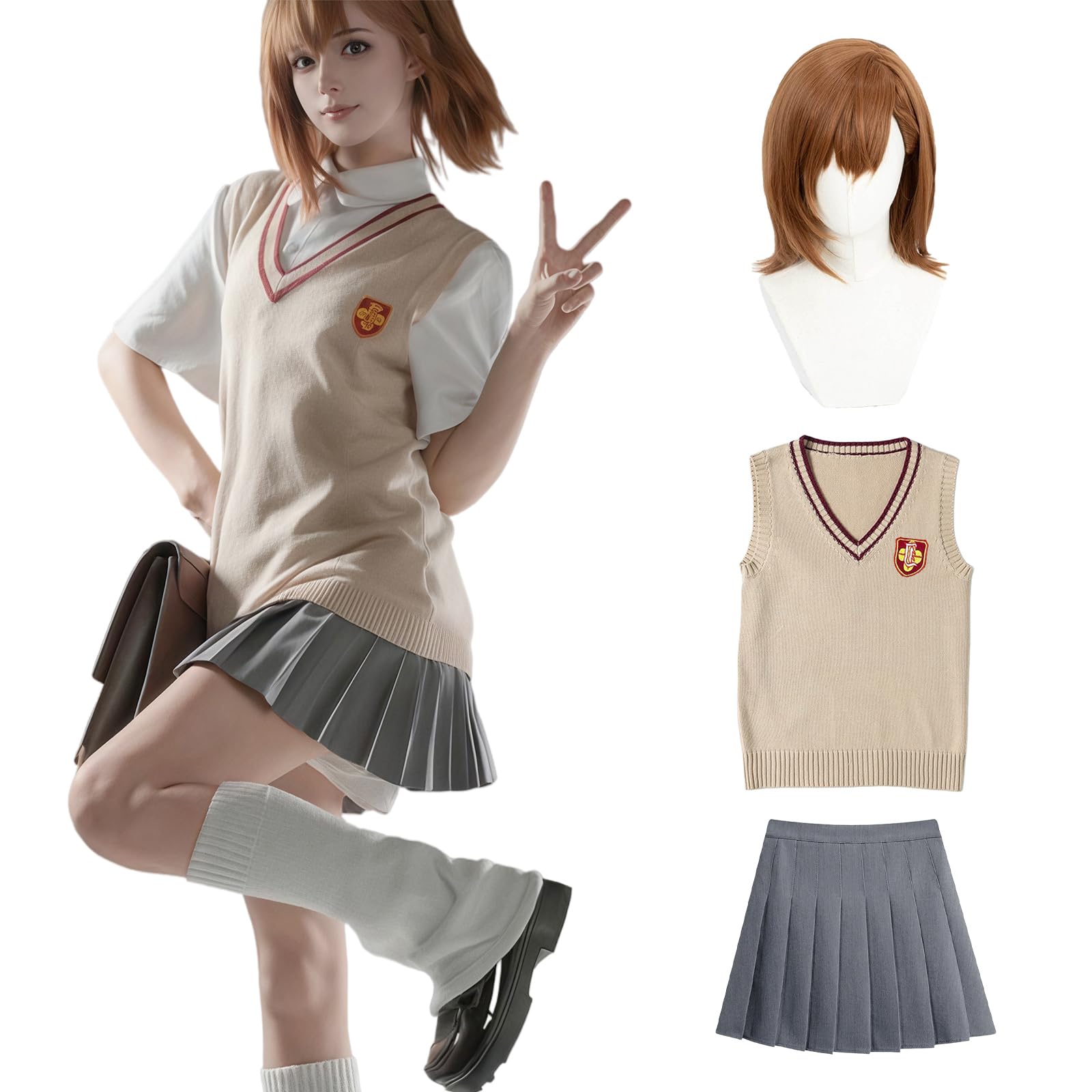 Amazon.co.jp: [CR ROLECOS] 御坂美琴 コスプレ 常盤台中学 制服